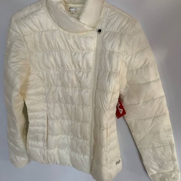 Fila Asymmetrical Puffer Zipper Jacket Size M NWT - Picture 2 of 11